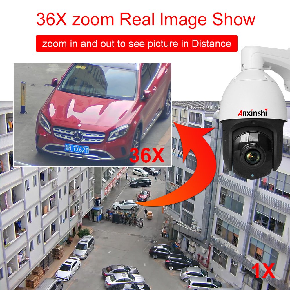 36X optical zoom 5MP AHD CVI TVI CVBS Laser 300M High Speed Dome Camera