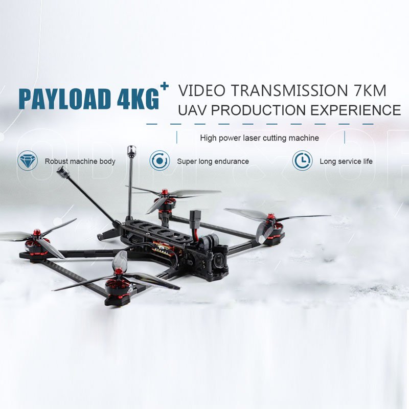 UFlight Analog XL10 inch longrange Freestyle FPV Racing Drone BNF PNP payload 4 kg flight time video transmission fpv part
