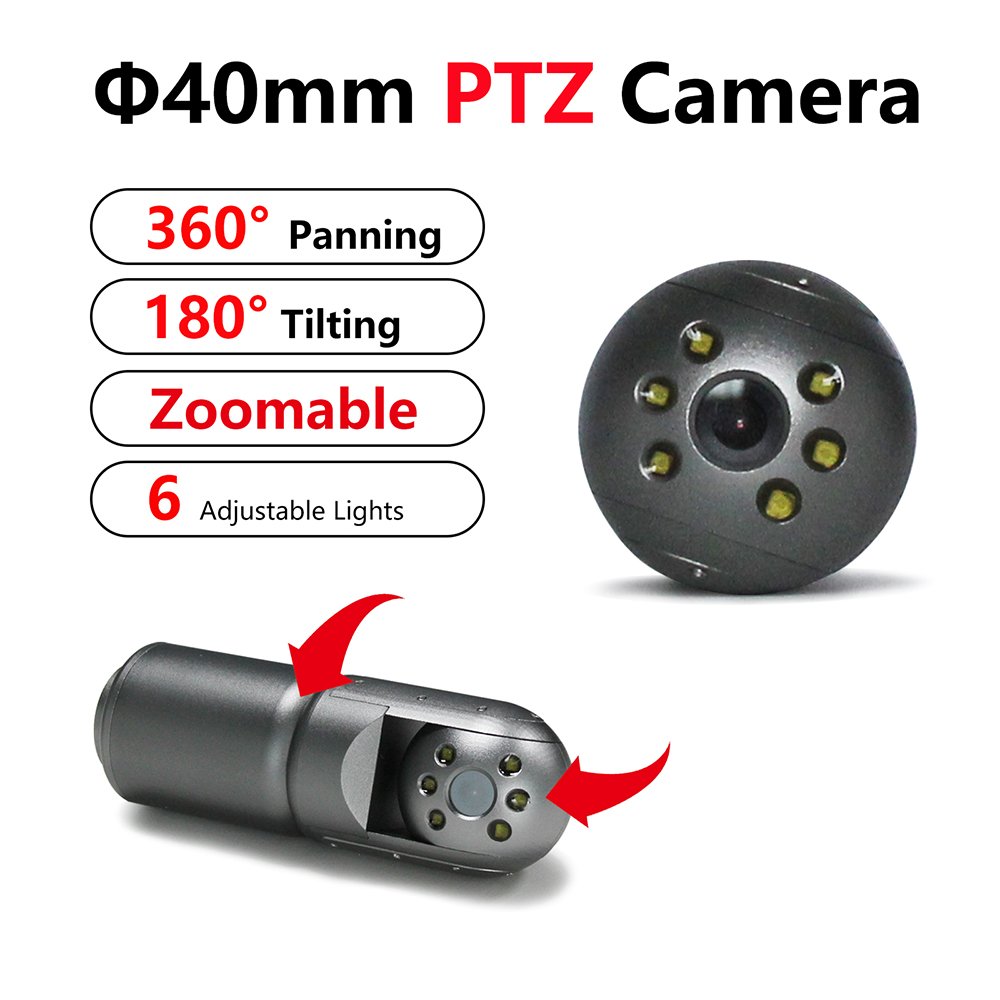 CR110-10GYA2 360 rotation 1080P camera with 60m to 120m cable cctv pipeline camera sewer camera video endoscopes