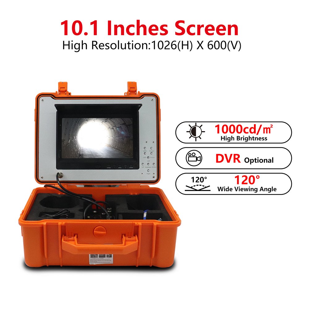 CR110-10GYA2 360 rotation 1080P camera with 60m to 120m cable cctv pipeline camera sewer camera video endoscopes