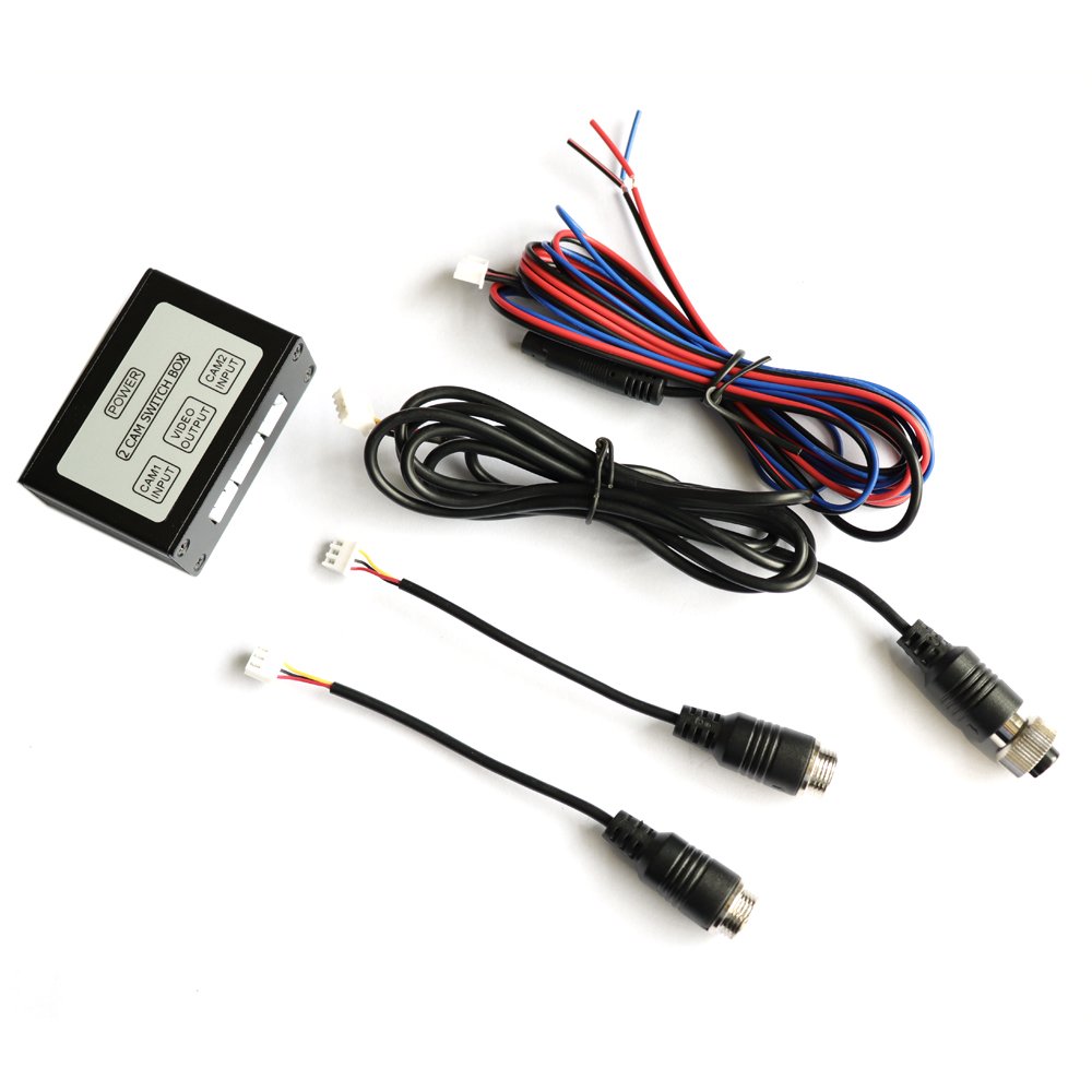 Smart 2 CH Video Switcher, Suitable for Both RCA or 4 PIN Analog and AHD Camera