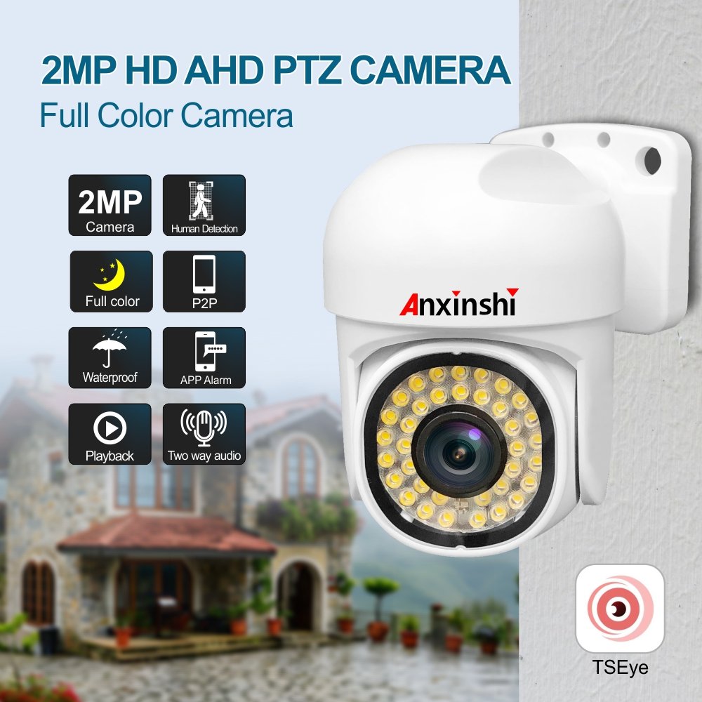 New Analog PTZ Camera Indoor and Outdoor Waterproof Full Color NIGHT VISION 360 Degree No Dead Angle Home Security CCTV Camera