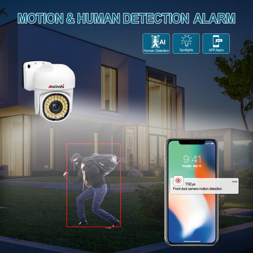 New Analog PTZ Camera Indoor and Outdoor Waterproof Full Color NIGHT VISION 360 Degree No Dead Angle Home Security CCTV Camera