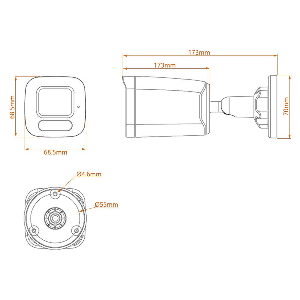 Shenzhen Cheap prices 2MP 5mp CCTV Bullet Cameras Waterproof camera module CCTV analog surveillance Security ahd Camera