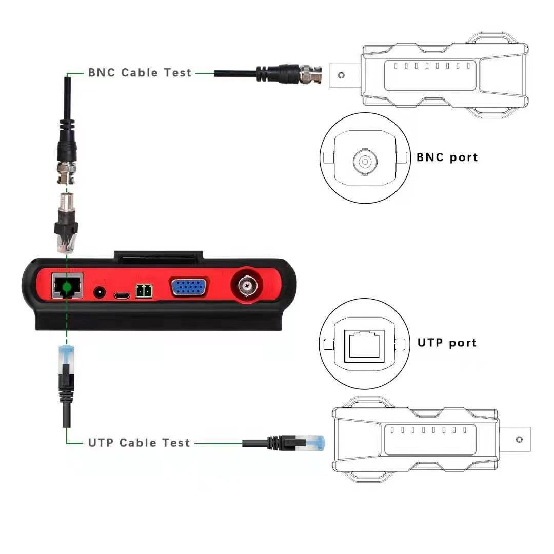 5 Inch 4 In 1 8MP 5MP 4MP Analog Security Cctv Tester Monitor Ptz Control Rs485 Cable Tester 4k Hd Video Camera Cctv Tester