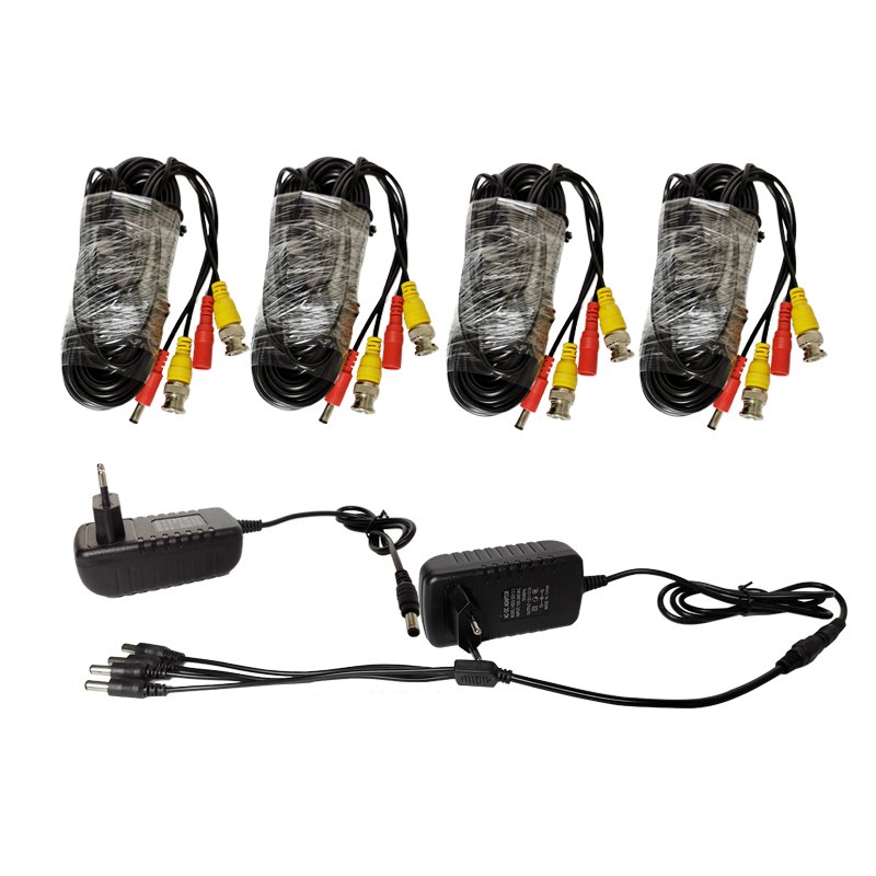 5MP 4Ch h.265 hd Cctv home Security 4 Cameras System DVR Kit 6pc IR LED Metal Case AHD outdoor surveillance camera set with dvr