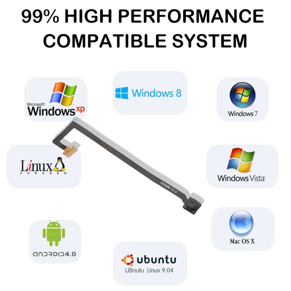 Low Power 1/5 Inch OV2680 Color CMOS 1600*1200 2-Megapixel Image Sensor Smartphones MIPI DVP Camera Module for PC Multimedia