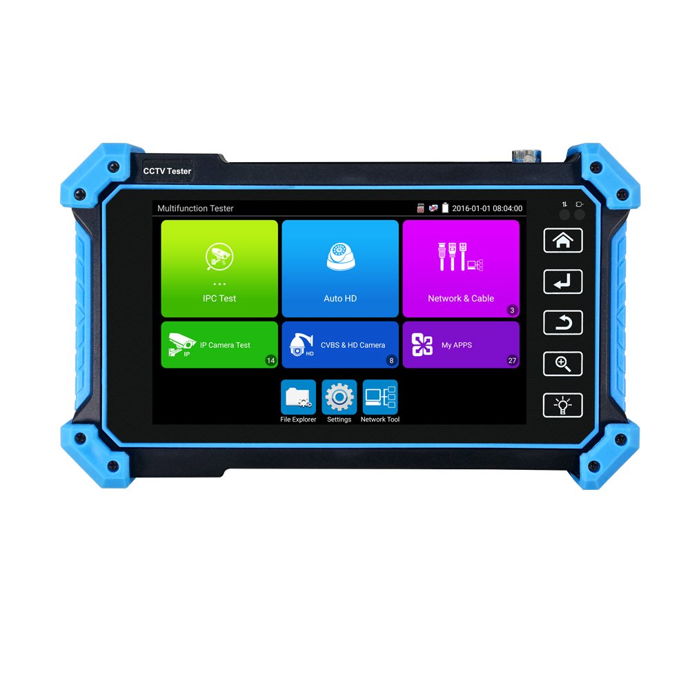 5 inch IPS touch screen ipc tester IPcam 8MP TVI CVI AHD CVBS and PTZ IPC510 Cctv camera tester with POE cctv tester