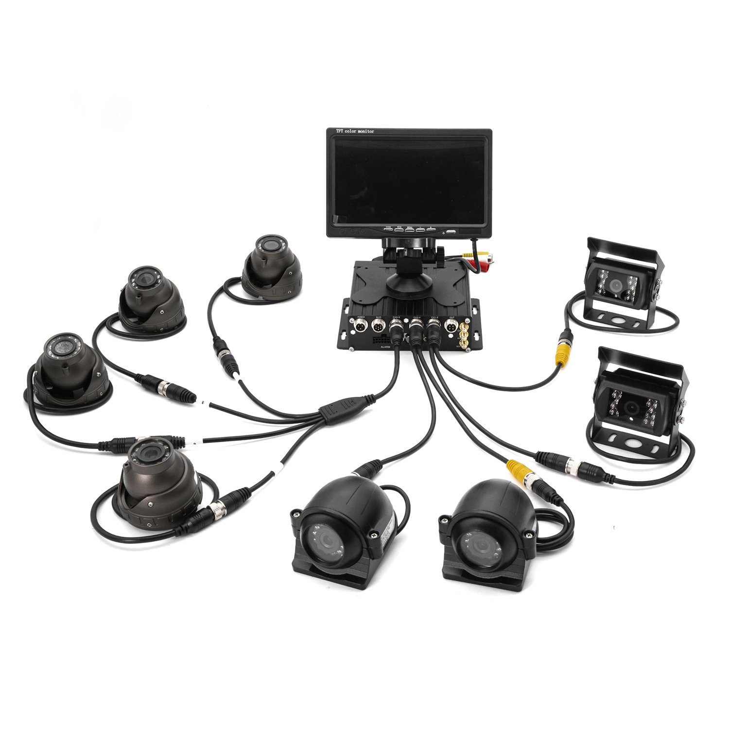 FL & OEM 8CH 720P Waterproof Truck Vehicle Bus Car Mobile Ai dvr Camera Kit dvr 4 8 Channel CCTV 4G GPS WiFi SD Card MDVR