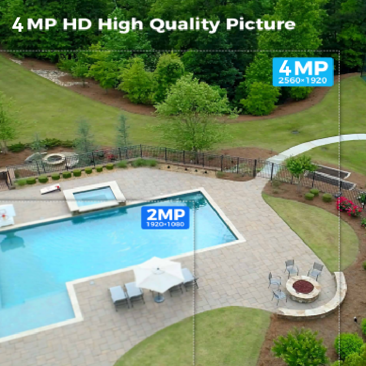 4MP Outdoor Camera NVR System PTZ Network Camera Security CCTV NVR 4 Channel System Outdoor Cameras