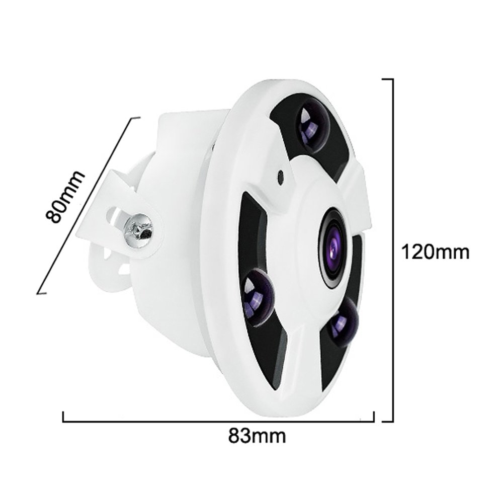 FansuTi 1080P 360 degree camera with 1.8mm lens super wide angle 4in1 AHD/TVI/CVI/CVBS Infrared Night Vision Fisheye camera