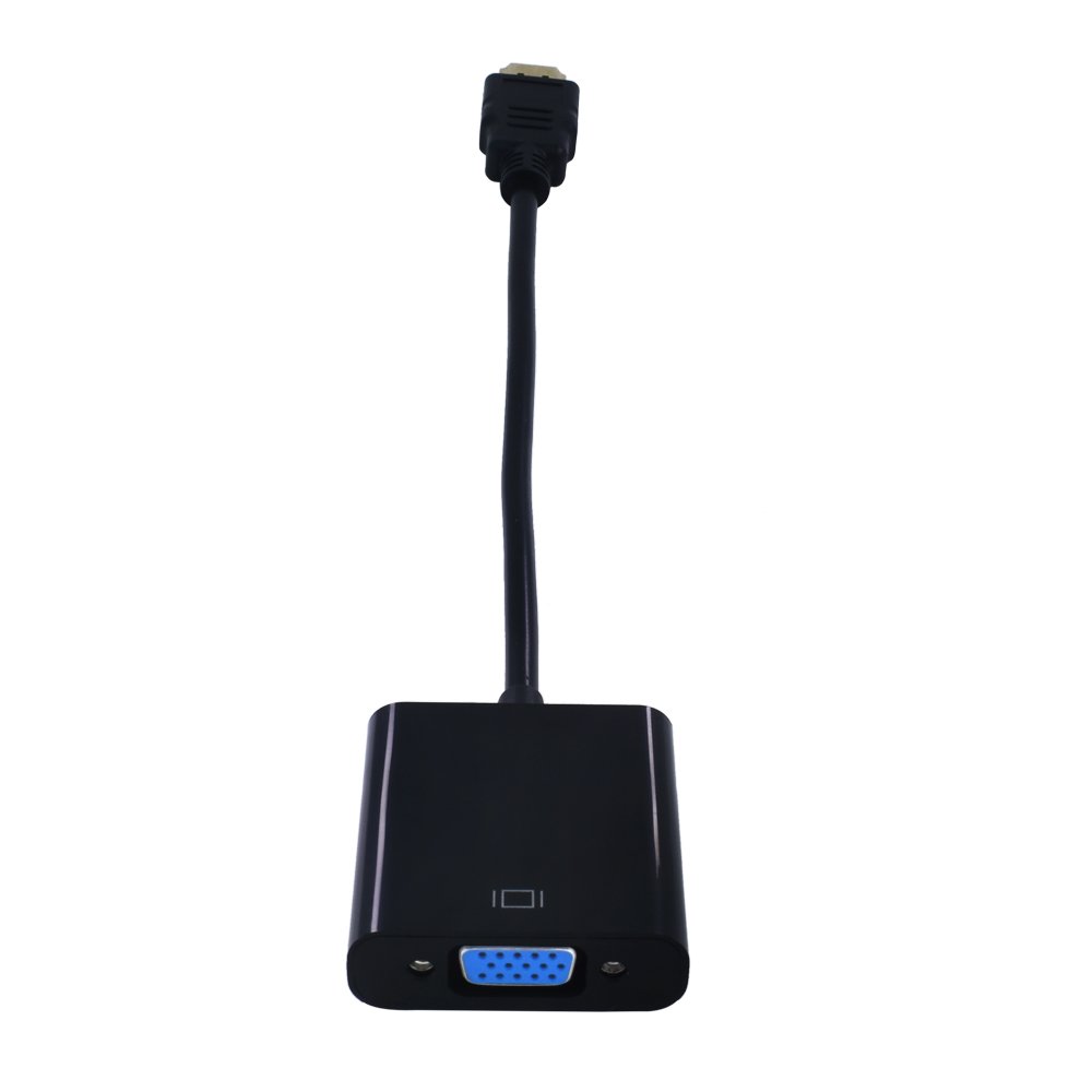 TISHRIC Digital to Analog Converter Cable 1080P HD for PC Laptop HDMI-compatible to VGA with Audio Cable