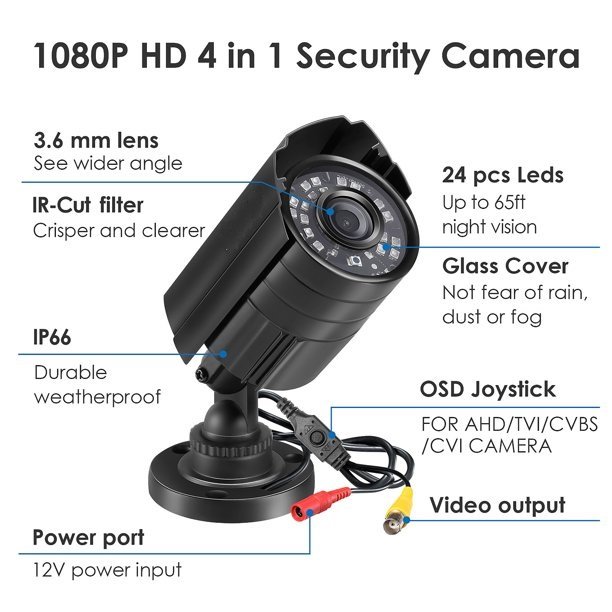 classic analog surveillance system Mini 2.0MP 1080P Coaxial Metal Shell Video Security AHD CCTV Camera