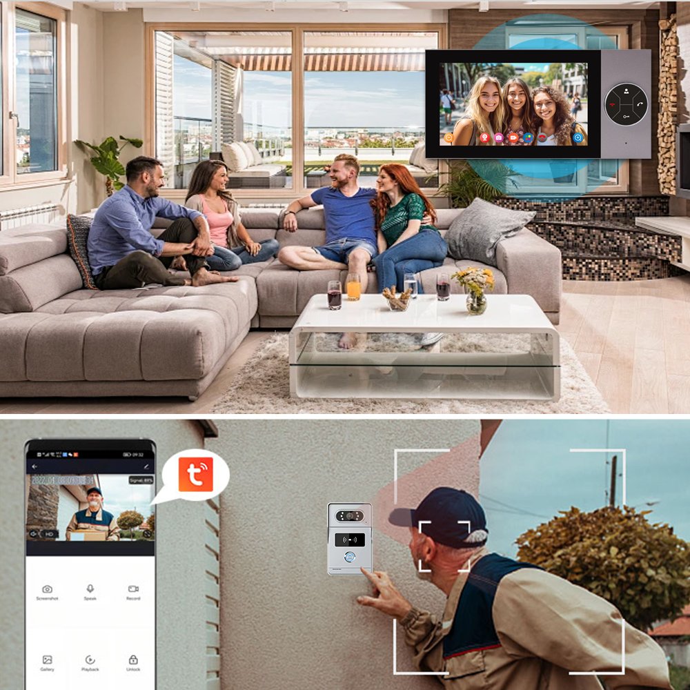 Oem Ring Video Doorbell Interphone With Camera Trade Intercom Video Intercom For Home Wired With Rfid Unlock For Villa