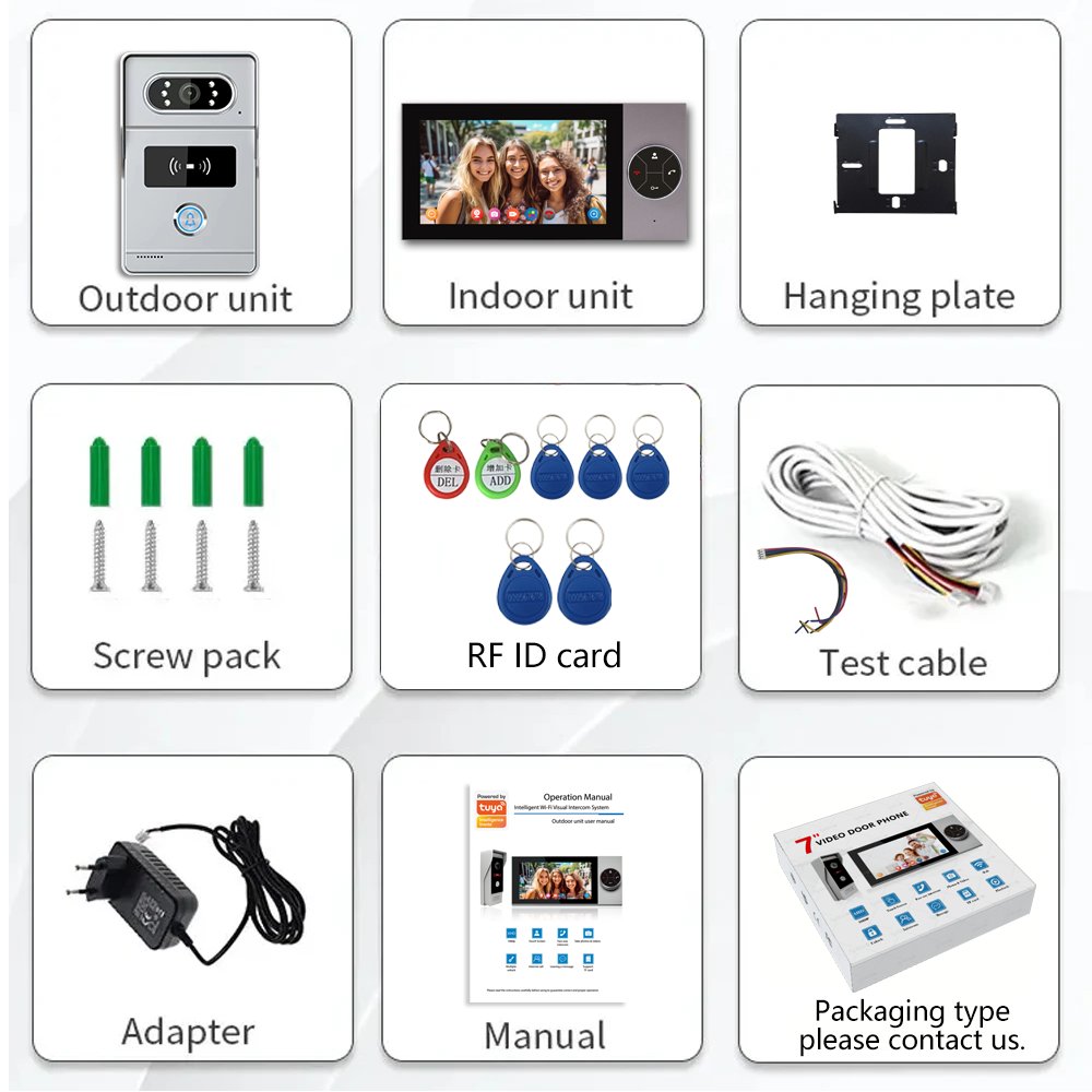 Oem Ring Video Doorbell Interphone With Camera Trade Intercom Video Intercom For Home Wired With Rfid Unlock For Villa