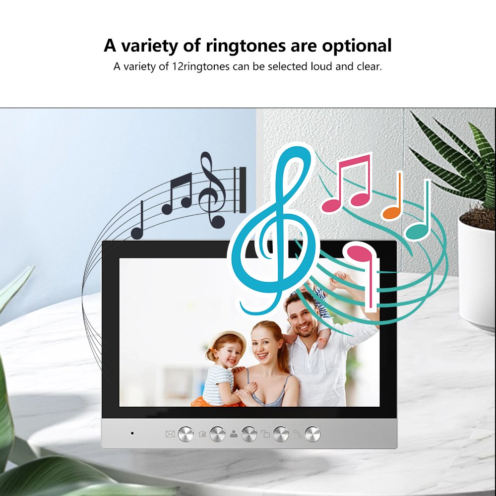 Multi Apartment Video Intercom System Night Vision Doorbell Smart Security Devices Intercom For 2 Apartment