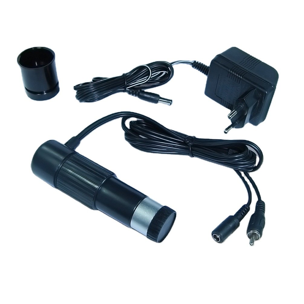 CE & RoHS proved high sensitivity PAL system microscope video analog industrial camera with built in relay lens