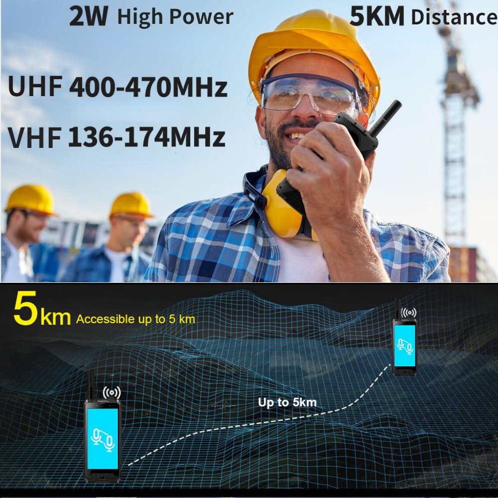 DMR digital-analog intercom rugged phone industrial digital intercom ip68 waterproof mobile phones VHF UHF Poc PTT walkie talkie