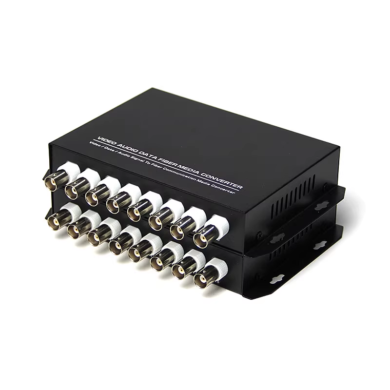 8 channel BNC Analog Video to Fiber Optic Converter Transceiver With RS485 for Analog Camera
