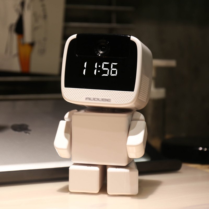2MP Wireless WiFi Baby Monitor CCTV Camera System Yoosee APP Mini Clock Wall Display Outdoor Applicable Night Vision CMOS