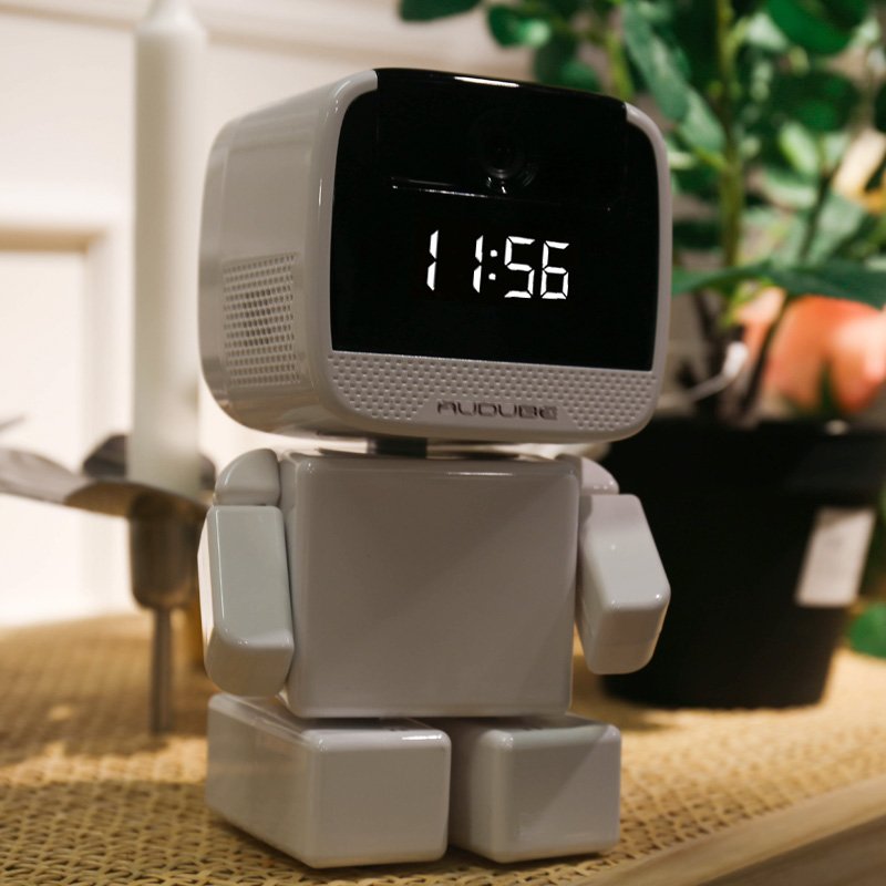 2MP Wireless WiFi Baby Monitor CCTV Camera System Yoosee APP Mini Clock Wall Display Outdoor Applicable Night Vision CMOS