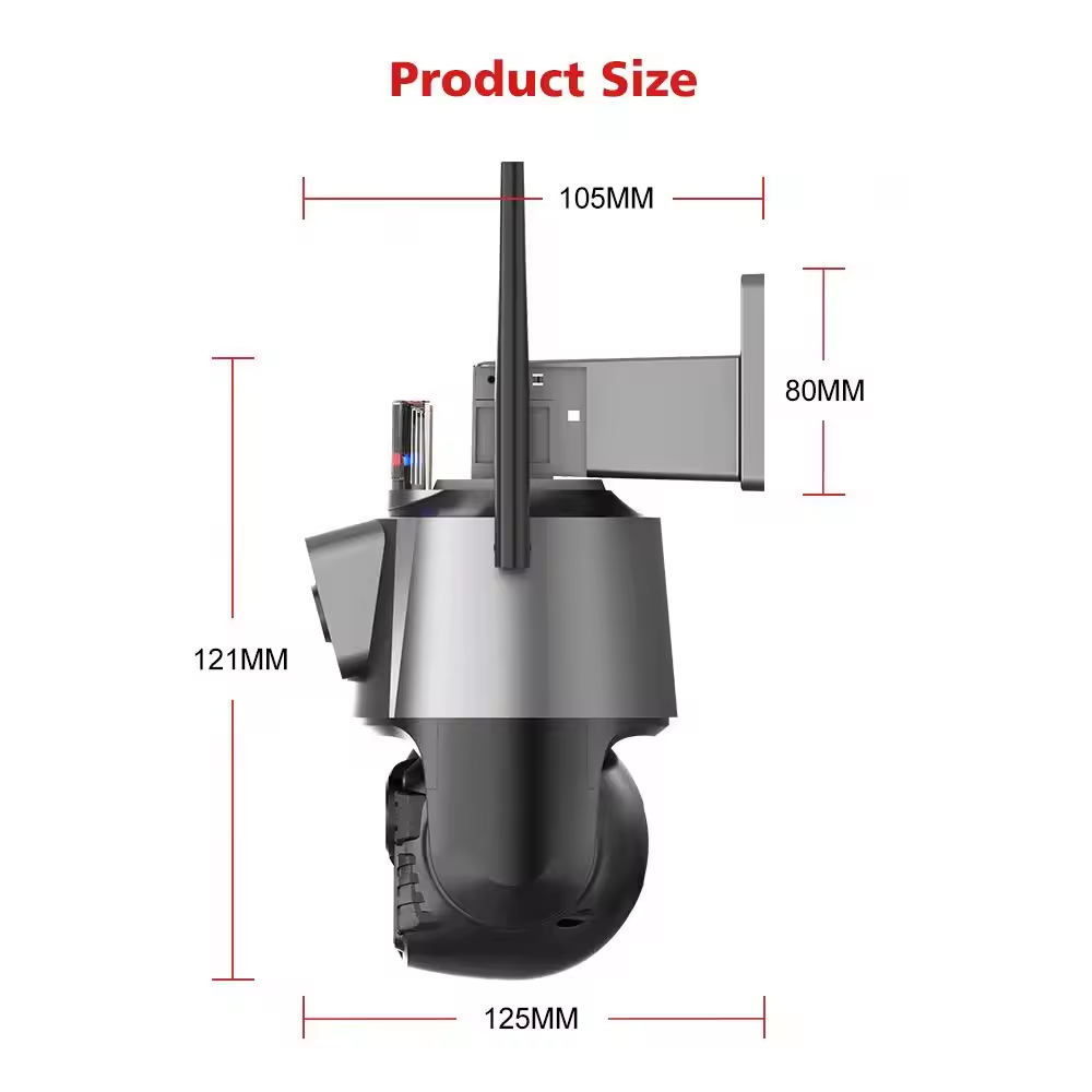 2023 New 4.5 inch Intelligent bullet and dome linkage two sided PTZ camera icsee dual lens 4K 360 smart wifi New cctv camera