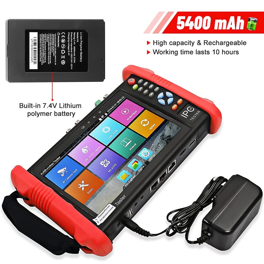 Currently new product H.265/H.264 4K IP+Analog+AHD+CVI+TVI+SDI CCTV Camera Tester with great price