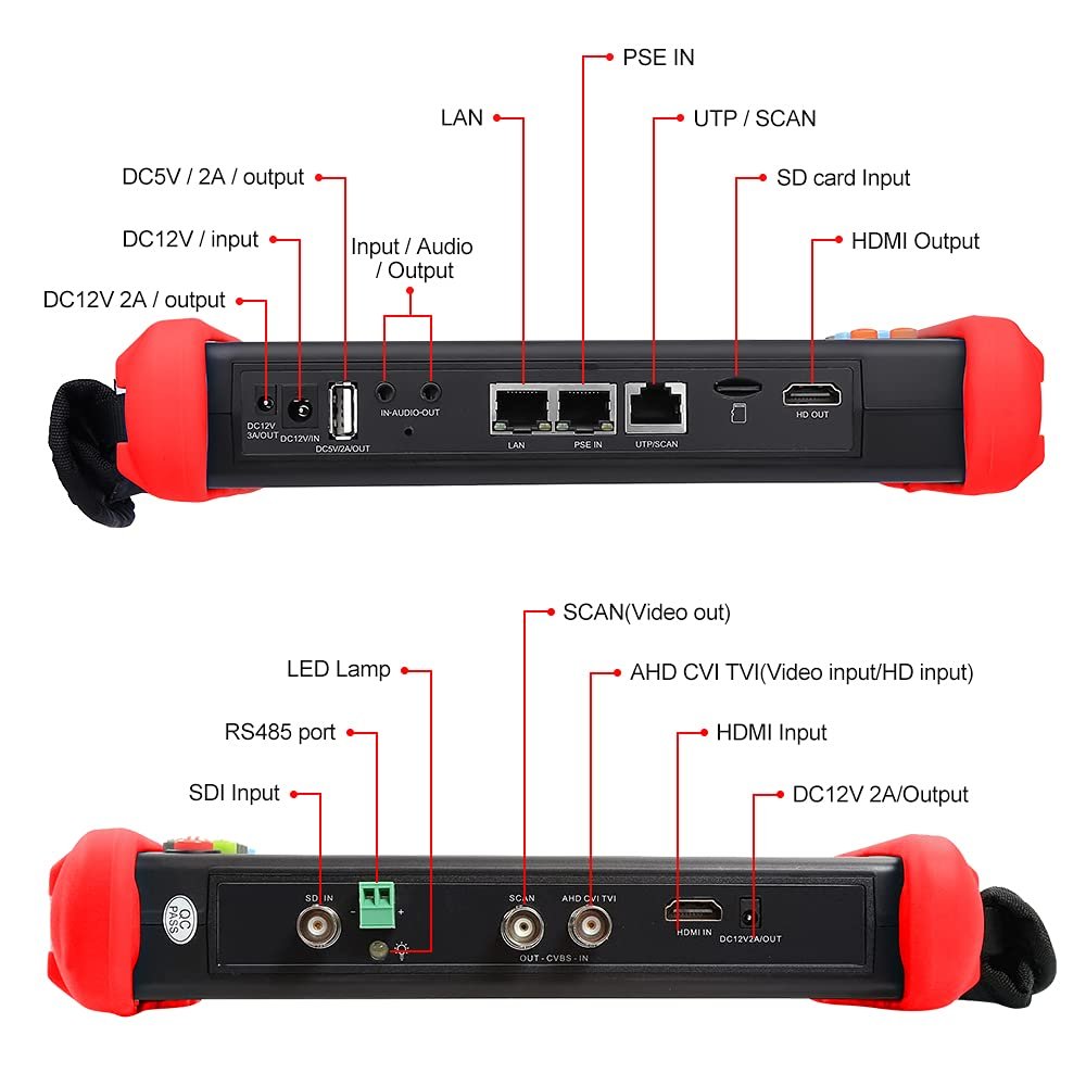 Currently new product H.265/H.264 4K IP+Analog+AHD+CVI+TVI+SDI CCTV Camera Tester with great price
