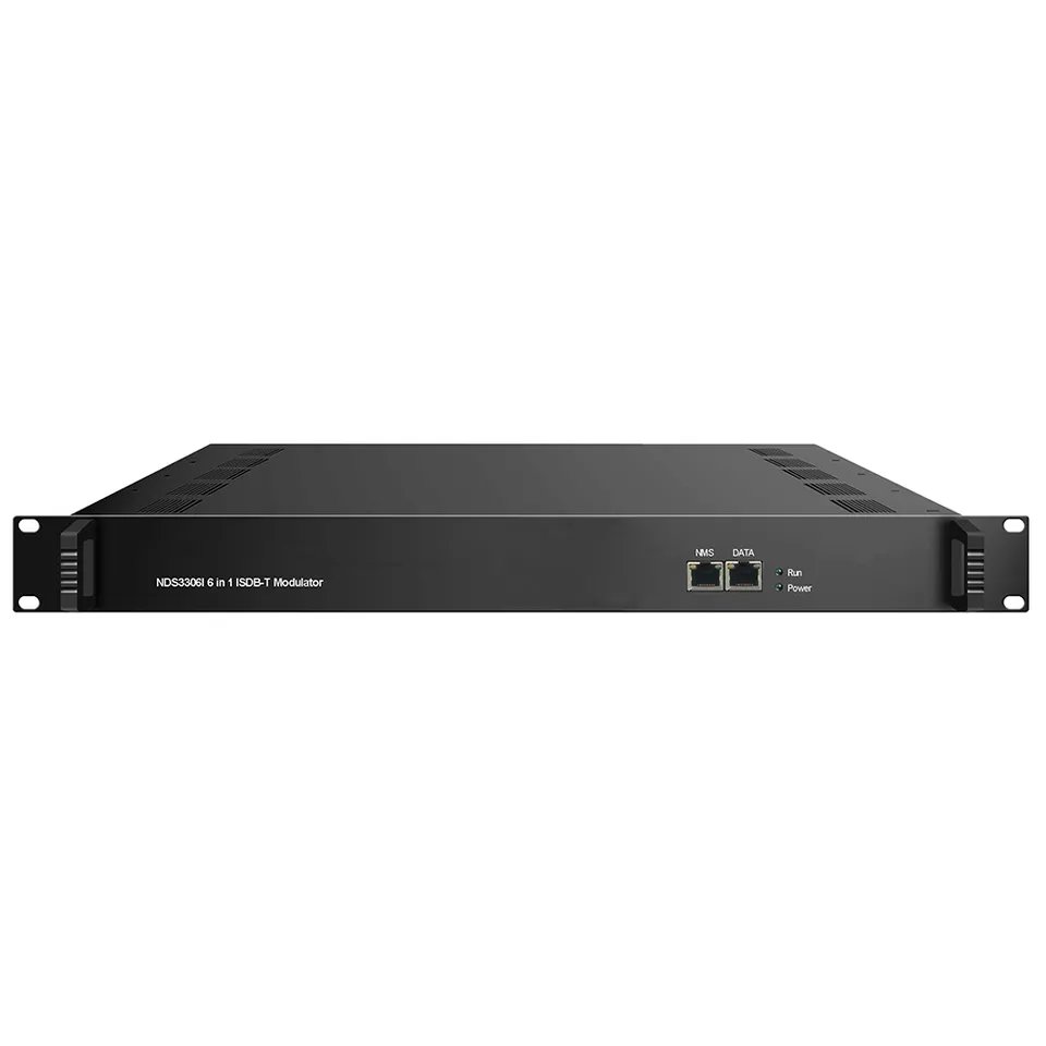 192 IP input to 6ch ISDB-T carriers out, 6/16 IP out NDS3306I IP to ISDB-T rf modulator