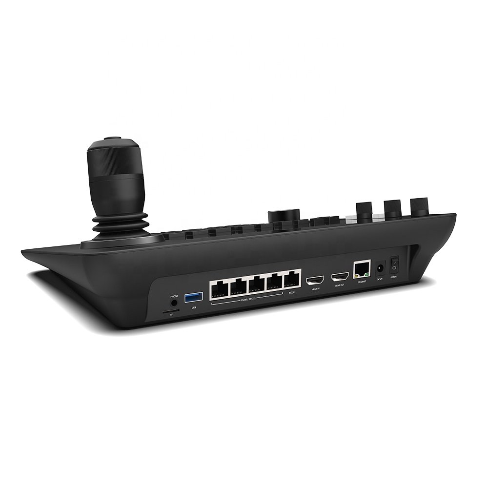 MYTECH Network Analog RS422 RS485 IP PTZ Conference Camera Controller with 7 Inch Colour LCD 4K Display for TV wall