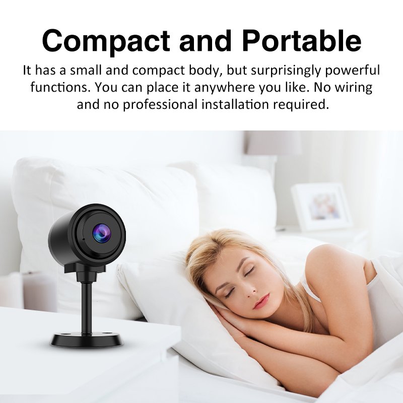 Hot Selling Mini 1080P HD WIFI Network CCTV Security Camera Super Small Size Battery Powerd SD Card Storage CMOS Outdoor Indoor