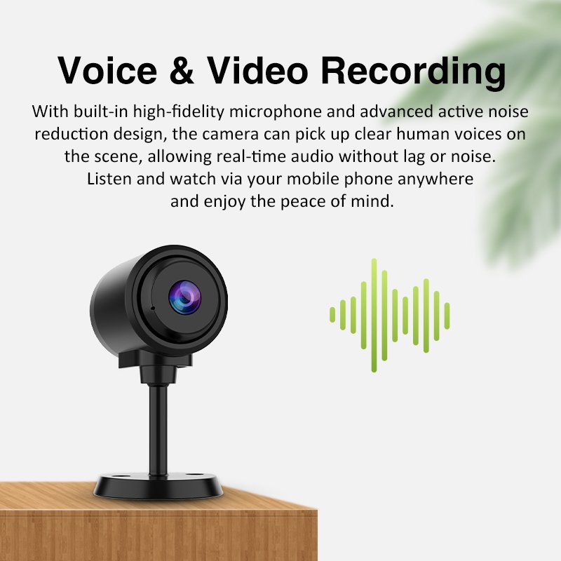 Hot Selling Mini 1080P HD WIFI Network CCTV Security Camera Super Small Size Battery Powerd SD Card Storage CMOS Outdoor Indoor