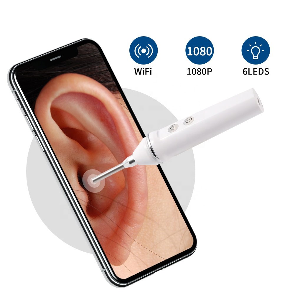3.9MM WiFi Ear Cleaning Endoscope Mini Ear Endoscope Camera 720P HD Wireless Ear Scope Earwax Cleaning Tool For iPhone IOS