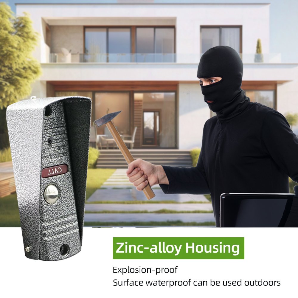 Tuya App Wifi Door Bell Video 1080p 4-wire AHD Doorbell Smart Ring Camera Doorbell with Chime for Hotel Home