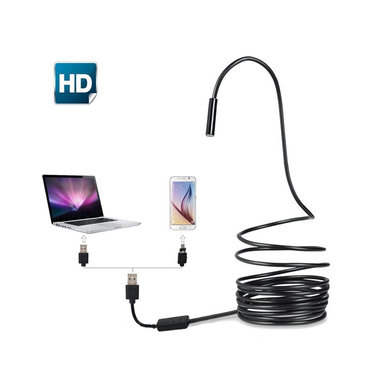 Latest Factory Price IP67 2/3.5/5m Snak Tube and External USB Camera Android Phone Endoscope Camera Pipe Inspection