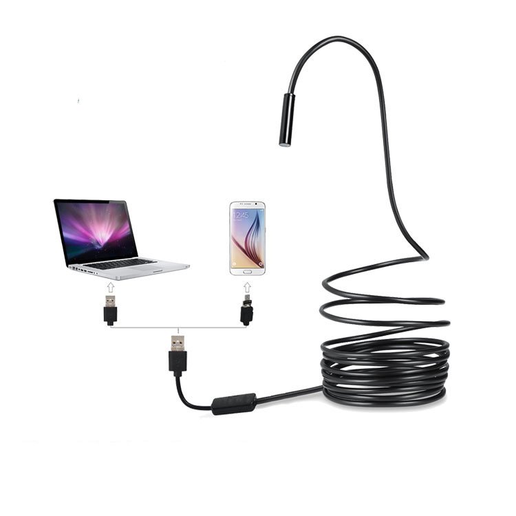 Latest Factory Price IP67 2/3.5/5m Snak Tube and External USB Camera Android Phone Endoscope Camera Pipe Inspection