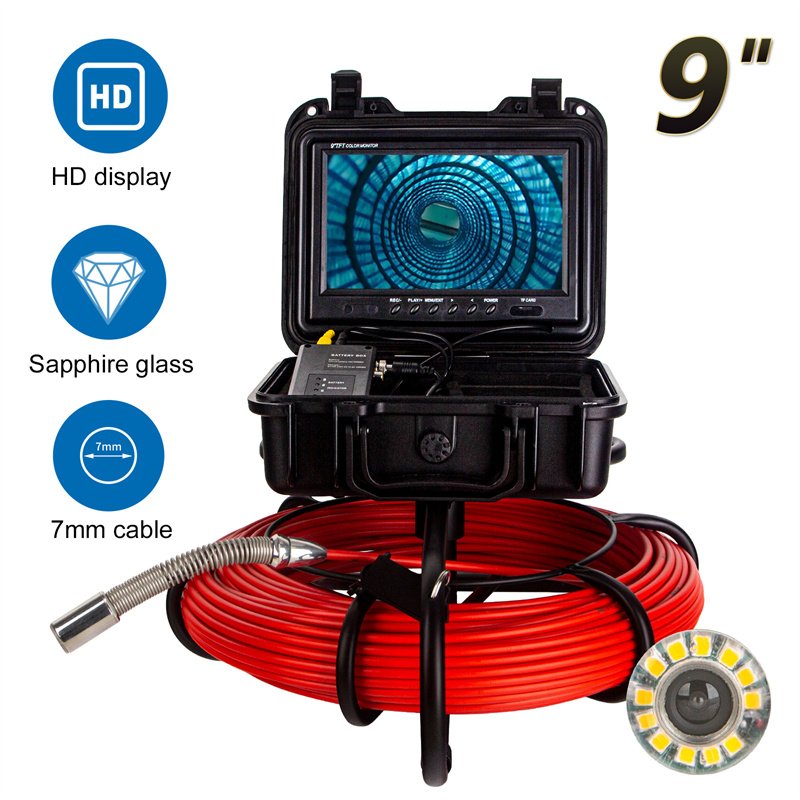 Cctv Drain Sewer Inspection Camera System Spare Parts Endoscope Pipe Inspection Camera With Counter Meter