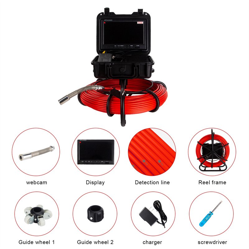 Cctv Drain Sewer Inspection Camera System Spare Parts Endoscope Pipe Inspection Camera With Counter Meter