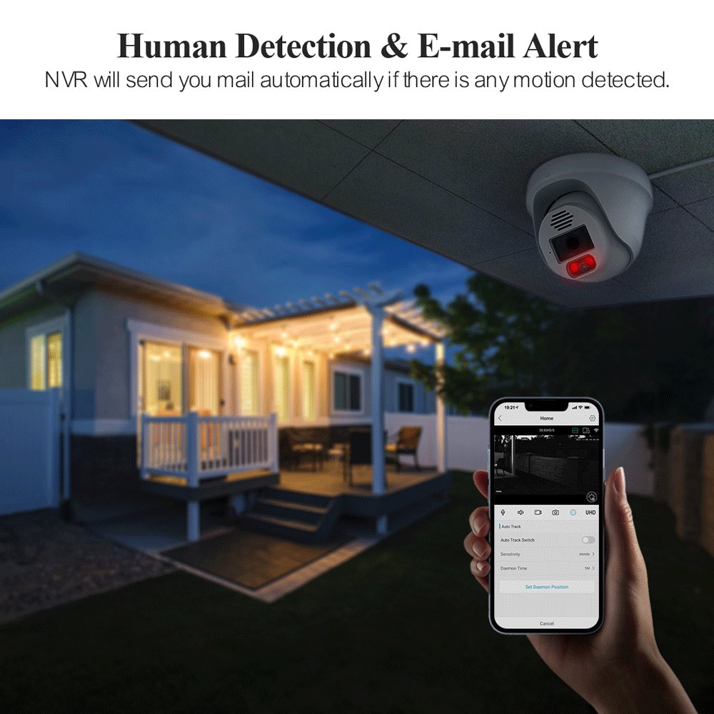 OEM weatherproof human tracking doorbell security camera 4k hd modern security camera