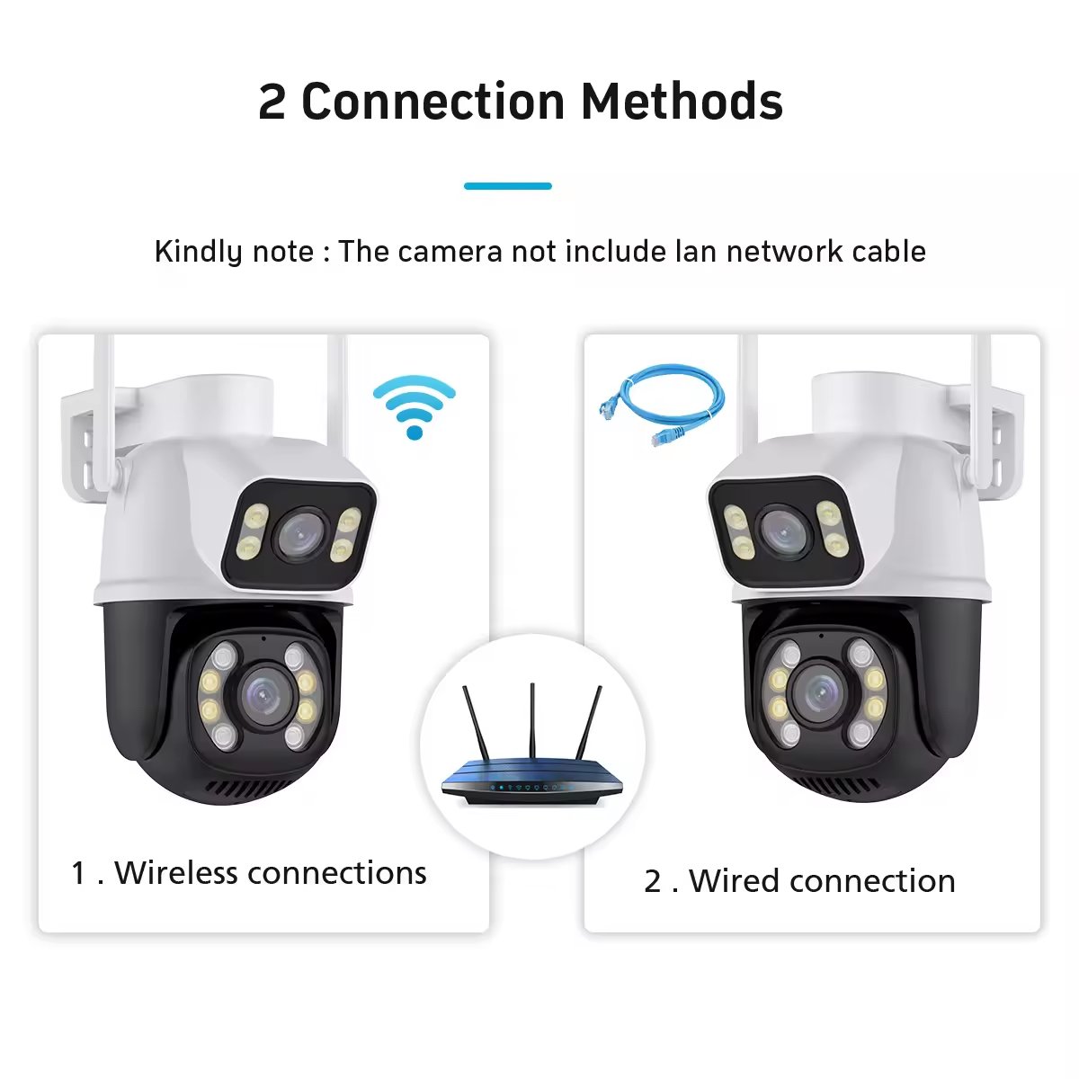 4K 8MP HD Wifi PTZ Camera Outdoor 4MP Dual Lens Dual Screen AI Auto Tracking IP Camera CCTV Audio Video Surveillance P2P iCSee