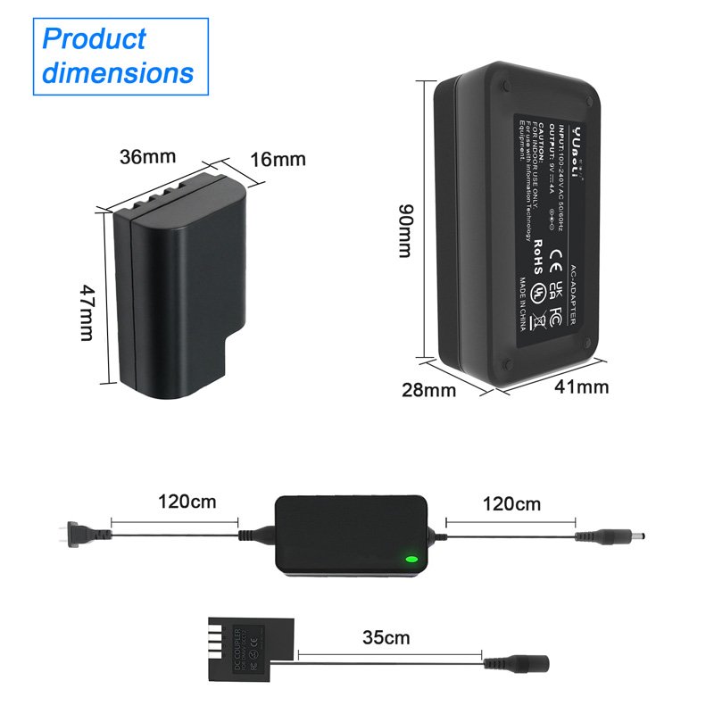 Fake Battery DCC12 BLF19E For Pana Camera External Power Adapter