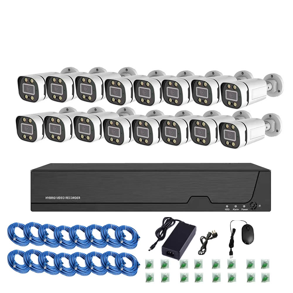 IP Cctv System Outdoor Indoor Camera Analog Monitoring System Home Security Camera System Metal and non-metal
