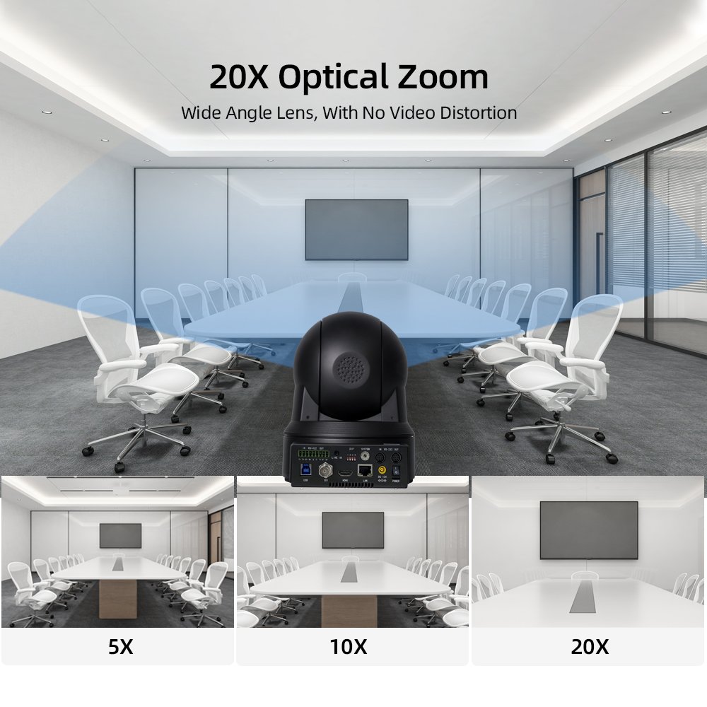 Hot selling 20X optical zoom PTZ HDMI NDI camera for live streaming sports events video conference camera