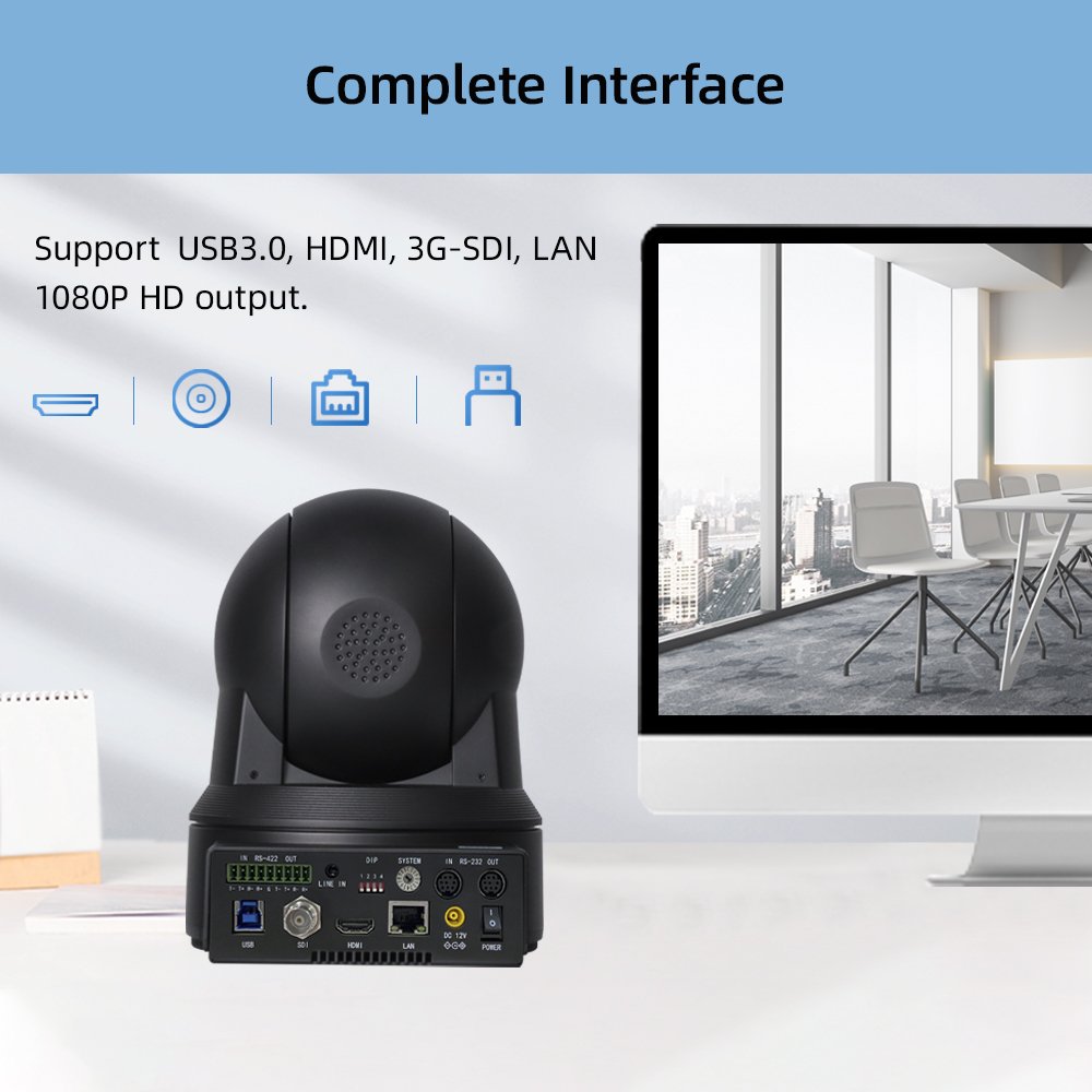 Hot selling 20X optical zoom PTZ HDMI NDI camera for live streaming sports events video conference camera