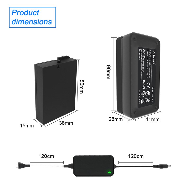 Dummy Battery Kit DR-E8 LP-E8 For Canon Camera External Power Adapter