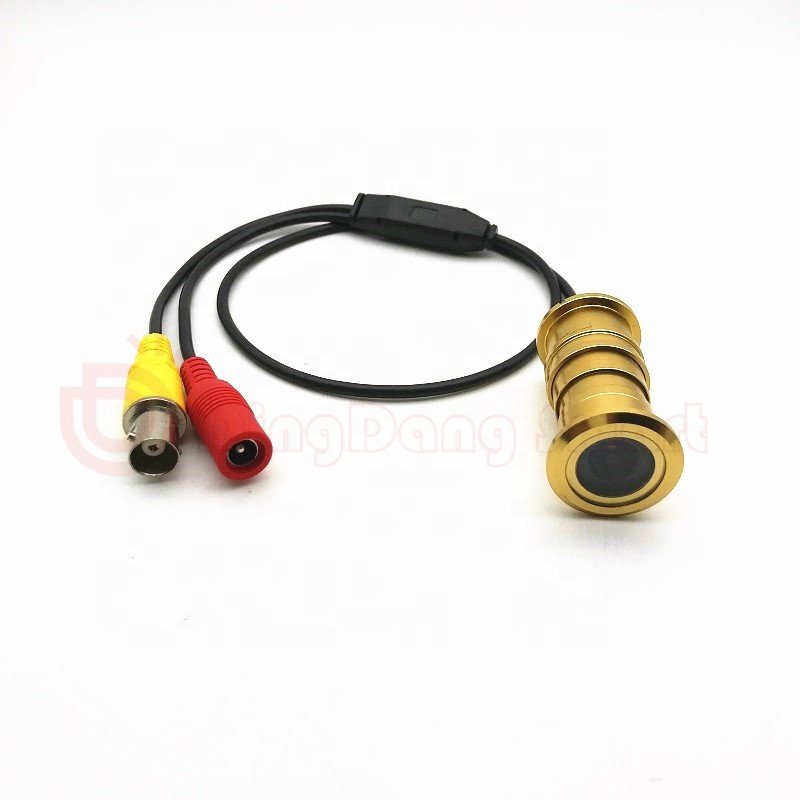 Mini Gloden EyeHole 1080P Video AHD Camera Brass PeepHole Viewer Detachable Door Camera cctv camera