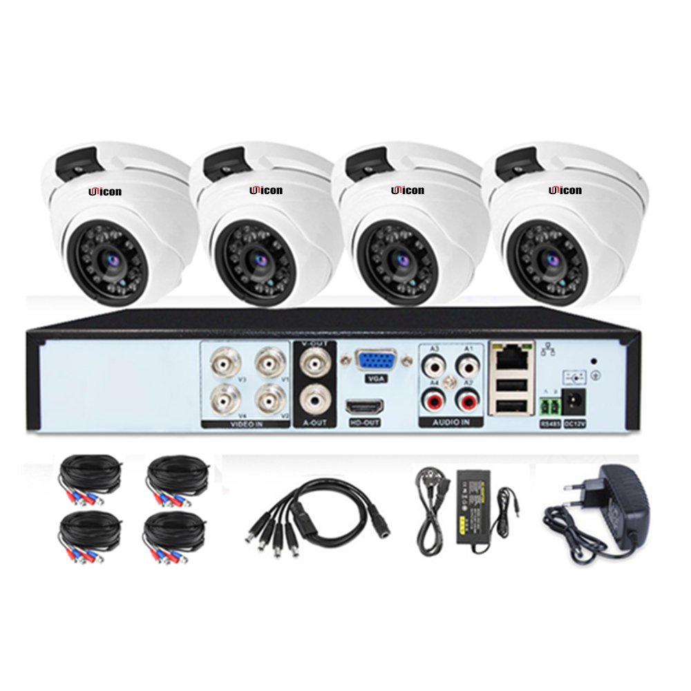 Outdoor Full HD 4CH CCTV AHD DVR KIT 1080P Video Surveillance With Digital Camera