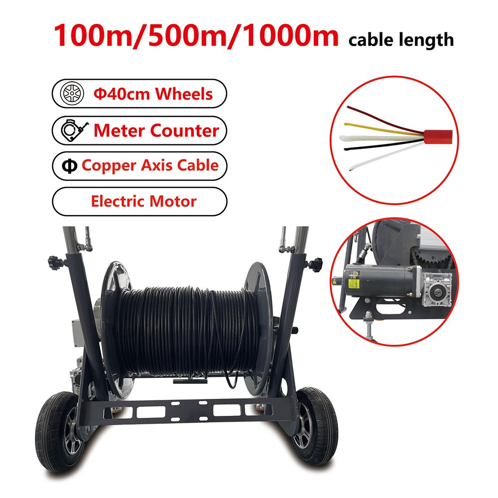 Factory waterproof 300m 200m borehole camera water well camera underwater well inspection camera