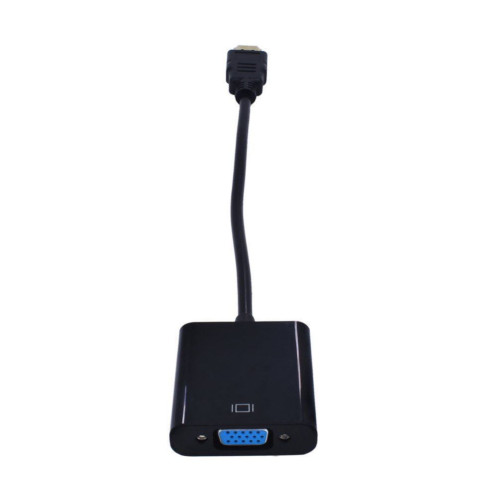 TISHRIC HDMI-compatible to VGA Adapter Cable 1080P HD Digital to Analog Converter Cable for PC Laptop