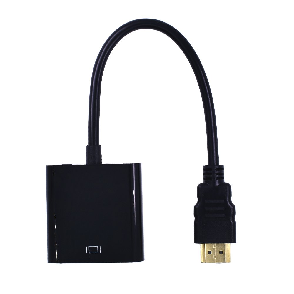 TISHRIC HDMI-compatible to VGA Adapter Cable 1080P HD Digital to Analog Converter Cable for PC Laptop